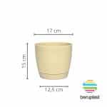 Maceta Riga 17 - Marfil - Imagen 4