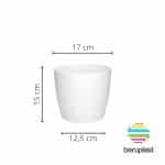 Maceta Riga 17 - Blanco - Imagen 4