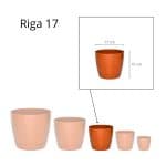 Maceta Riga 17 - Ladrillo - Imagen 3