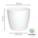 Maceta Riga 35 - Blanco - Imagen 3