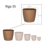 Maceta Riga 35 - Moka - Imagen 4