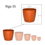 Maceta Riga 35 - Ladrillo - Imagen 4