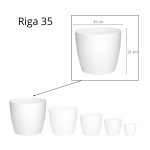 Maceta Riga 35 - Blanco - Imagen 4