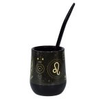 Mate Signos Leo + Bombilla + Saca Yerba - Imagen 3