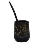 Mate Signos Capricornio + Bombilla + Saca Yerba - Imagen 2