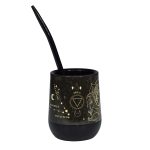 Mate Signos Piscis + Bombilla + Saca Yerba - Imagen 2