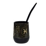Mate Signos Piscis + Bombilla + Saca Yerba - Imagen 3