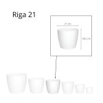 Maceta Riga 21 - Blanco - Imagen 3