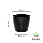 Maceta Riga 21 - Negro - Imagen 2