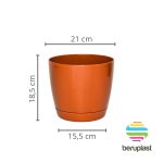 Maceta Riga 21 - Ladrillo - Imagen 2