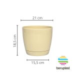 Maceta Riga 21 - Marfil - Imagen 2