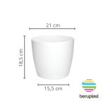 Maceta Riga 21 - Blanco - Imagen 2