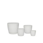 Macetas Plásticas Riga Premium Set X4 N9, 13, 17 Y 21 - Tiza