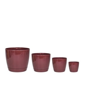 Macetas Plásticas Riga Premium Set X4 N9, 13, 17 Y 21 - Borravino