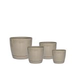 Macetas Plásticas Riga Premium Set X4 N13, 17, 21 y 25 - Vison
