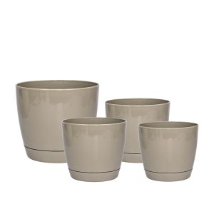 Macetas Plásticas Riga Premium Set X4 N21, 25, 29 y 35 - Vison