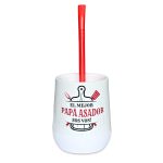 Mate Papá "Papa Asador" + Bombilla + Saca Yerba