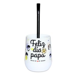 Mate Papá "Feliz Dia Pa" + Bombilla + Saca Yerba