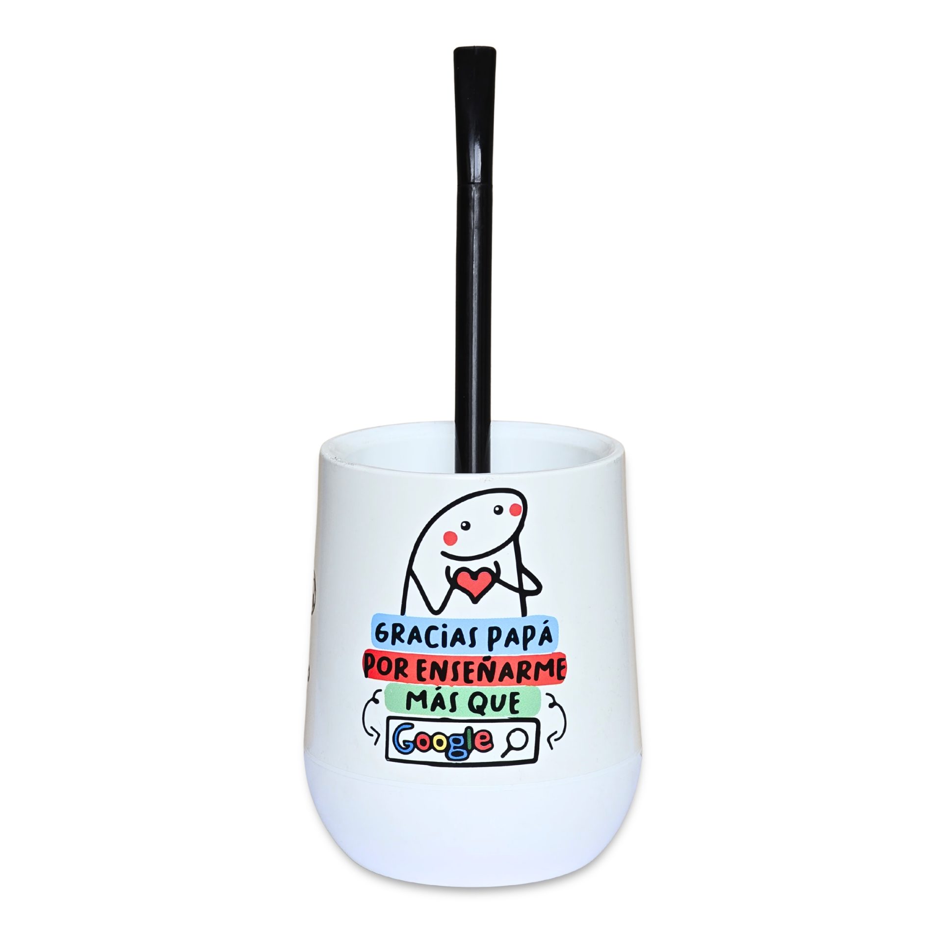 31 Mate Papá "Papa Maestro" + Bombilla + Saca Yerba - Imagen 1