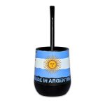 Mate Argentina "Made In Argentino" + Bombilla + Saca Yerba