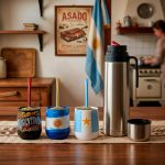 Mate Argentina "Stickers Azul" + Bombilla + Saca Yerba - Imagen 7
